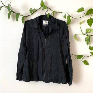 Flax 100% linen zip-up jacket